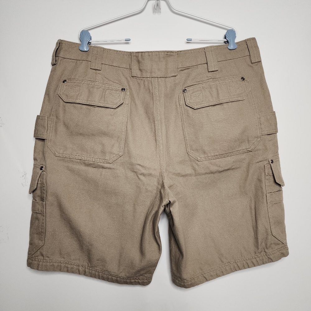 Duluth Trading 71701 Men's Fire Hose 10" Cargo Shorts Size 42 Heavy Canvas Work